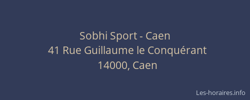 Sobhi Sport - Caen