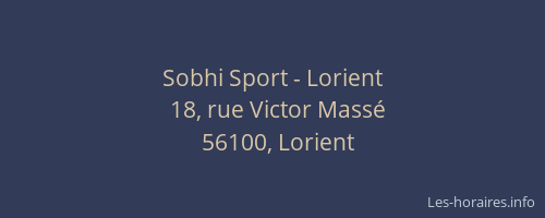 Sobhi Sport - Lorient