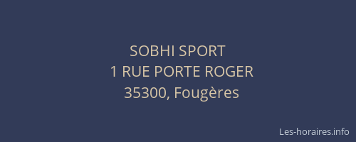 SOBHI SPORT