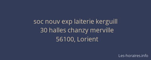 soc nouv exp laiterie kerguill