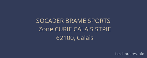 SOCADER BRAME SPORTS
