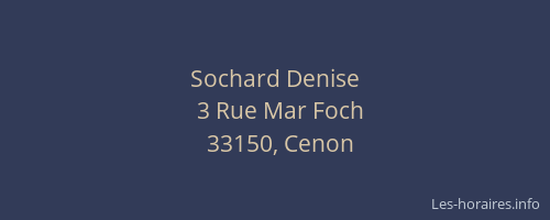 Sochard Denise