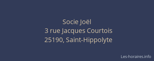 Socie Jo&euml;l