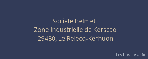 Soci&eacute;t&eacute; Belmet