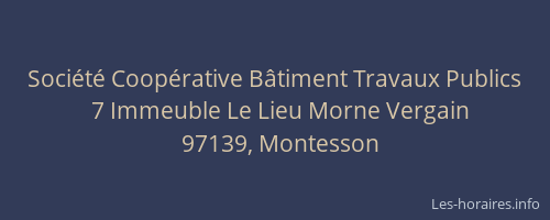 Soci&eacute;t&eacute; Coop&eacute;rative B&acirc;timent Travaux Publics