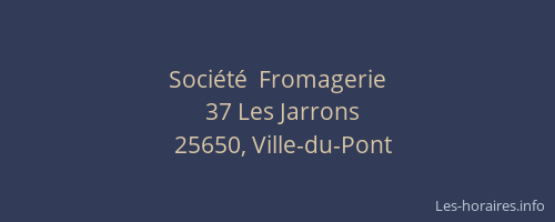 Soci&eacute;t&eacute;  Fromagerie
