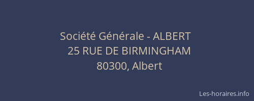 Société Générale - ALBERT 