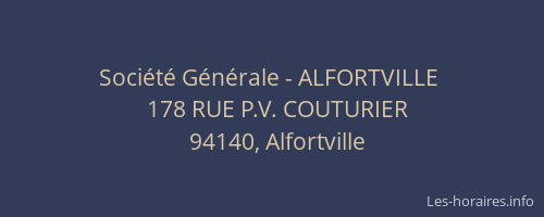 Société Générale - ALFORTVILLE 