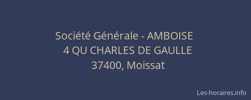 Société Générale - AMBOISE 