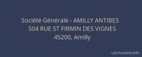 Société Générale - AMILLY ANTIBES 