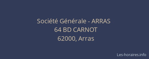 Société Générale - ARRAS 