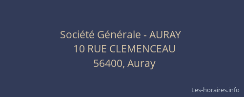 Société Générale - AURAY 