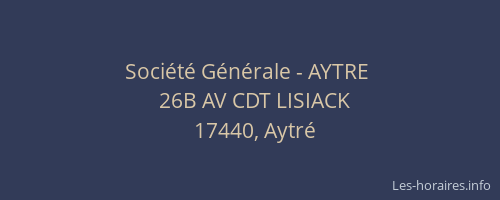 Soci&eacute;t&eacute; G&eacute;n&eacute;rale - AYTRE&nbsp;