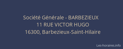 Société Générale - BARBEZIEUX 