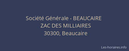 Société Générale - BEAUCAIRE 
