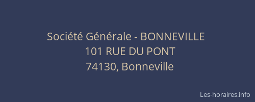 Société Générale - BONNEVILLE 