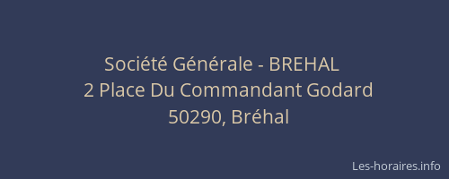 Société Générale - BREHAL 