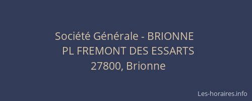 Société Générale - BRIONNE 