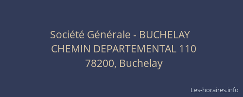 Société Générale - BUCHELAY 