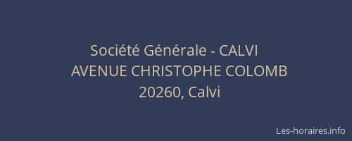 Société Générale - CALVI 