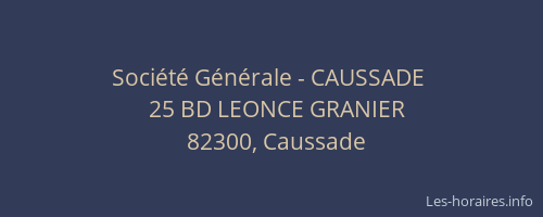 Société Générale - CAUSSADE 