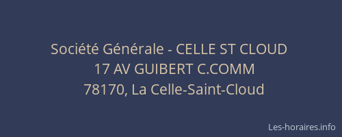 Société Générale - CELLE ST CLOUD 