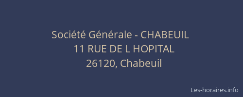 Société Générale - CHABEUIL 