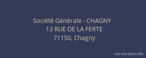 Société Générale - CHAGNY 