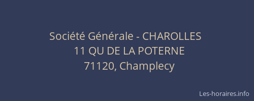 Soci&eacute;t&eacute; G&eacute;n&eacute;rale - CHAROLLES&nbsp;