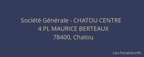 Société Générale - CHATOU CENTRE 