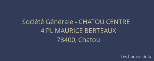 Société Générale - CHATOU CENTRE 