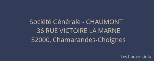 Société Générale - CHAUMONT 