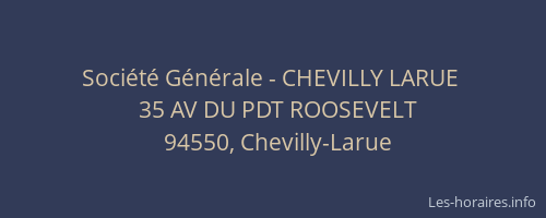 Société Générale - CHEVILLY LARUE 