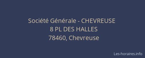 Société Générale - CHEVREUSE 