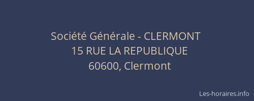 Société Générale - CLERMONT 
