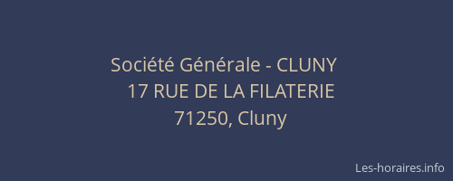 Société Générale - CLUNY 