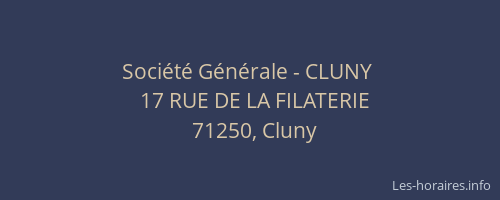 Soci&eacute;t&eacute; G&eacute;n&eacute;rale - CLUNY&nbsp;
