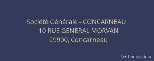 Société Générale - CONCARNEAU 