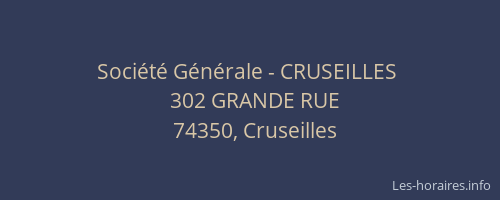 Société Générale - CRUSEILLES 
