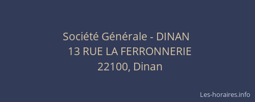 Société Générale - DINAN 