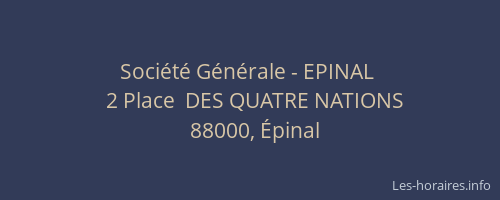 Société Générale - EPINAL 