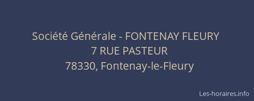 Société Générale - FONTENAY FLEURY 