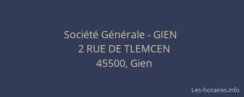 Société Générale - GIEN 