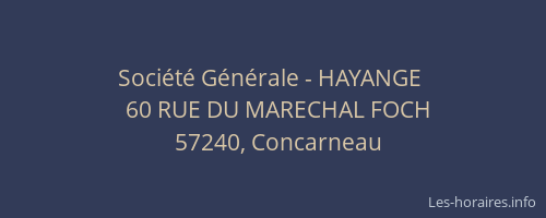 Société Générale - HAYANGE 