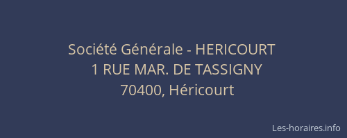 Société Générale - HERICOURT 