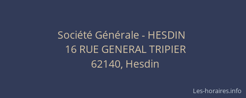 Société Générale - HESDIN 