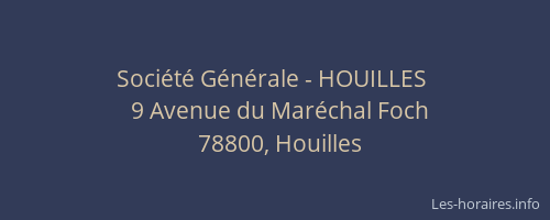 Soci&eacute;t&eacute; G&eacute;n&eacute;rale - HOUILLES&nbsp;