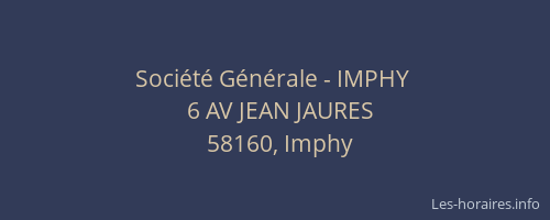 Société Générale - IMPHY 