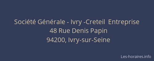 Société Générale - Ivry -Creteil  Entreprise