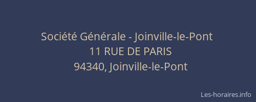 Société Générale - Joinville-le-Pont 